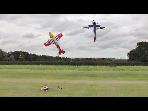 3D RC AEROS DISPLAY - EP HELICOPTER + 2 X 3D AEROPLANES AT SOUTHERN HEADCORN - 2018