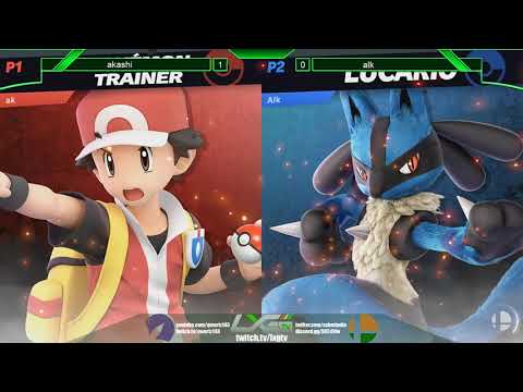 Akashi (Fox/Pokemon Trainer/Roy) vs Alk (Mewtwo/Lucario) - Smash Ultimate @ LXG 6