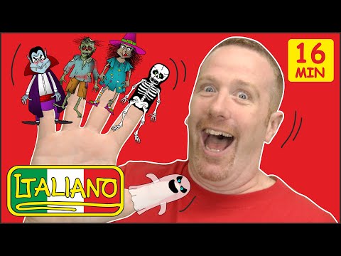 Nascondino e Canzoni + PIU' HALLOWEEN | Famiglia Dita di Halloween | Steve and Maggie Italiano