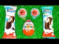 Satisfying Video L Kinder Pingui Bubble Gum Eyes And Kinder Surprise ASMR Unpacking