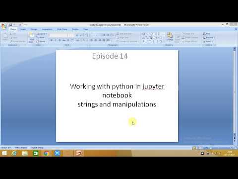 Episode 14 Python Programming String Manipulations
