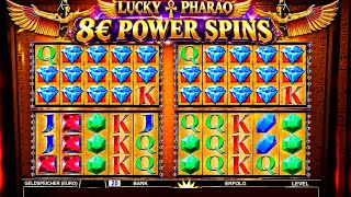 Lucky Pharao auf 8€ Der Automat zeigt nur noch Diamanten Vollbild 💎💶🎰 Spielothek