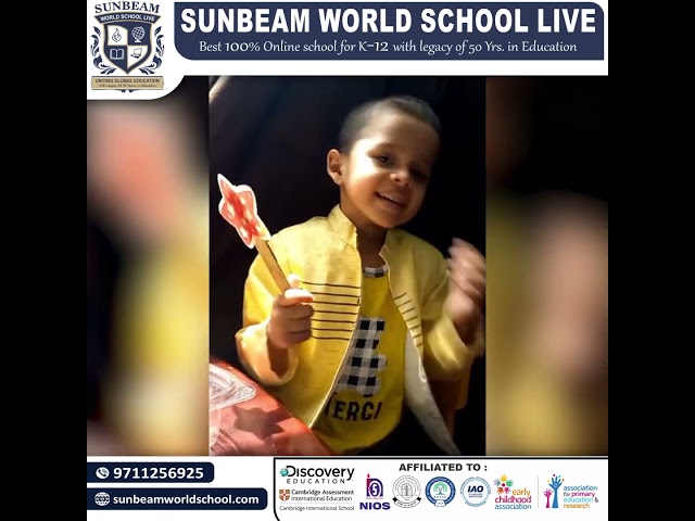 UKG class as we celebrated with a class party and a delightful Rhyme Recitation session.
