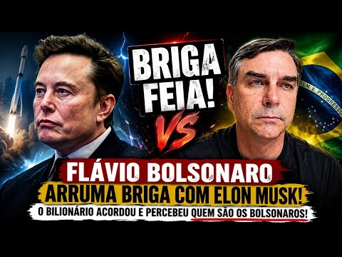 💣TRETA GIGANTE! FLÁVIO BOLSONARO X ELON MUSK: O CONFRONTO QUE PEGOU TODOS DE SURPRESA!🔥