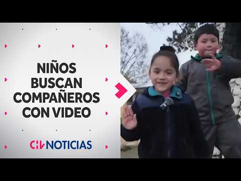EL TIERNO VIRAL de Hansel y Charlotte: Niños buscan compañeros de curso en Molina con video