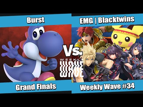 Weekly Wave #34 Grand Finals - Burst (Yoshi) vs EMG | Blacktwins (Cloud, Aegis, Roy, Pichu)