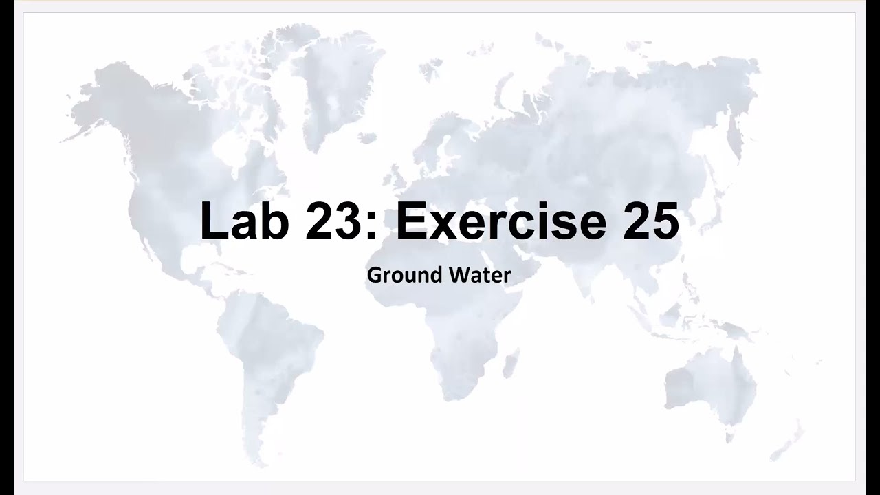 Lecture Video - Lab 23, Exercise 25
