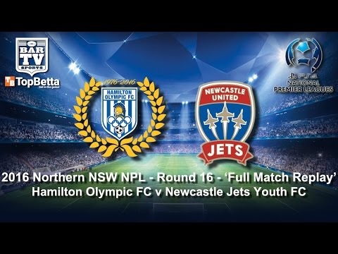 2016 NNSWF NPL Round 16 Feature Match - Hamilton Olympic v Newcastle Jets Youth