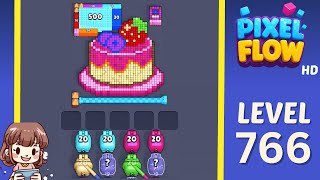 Pixel Flow Level 766 Solution Walkthrough