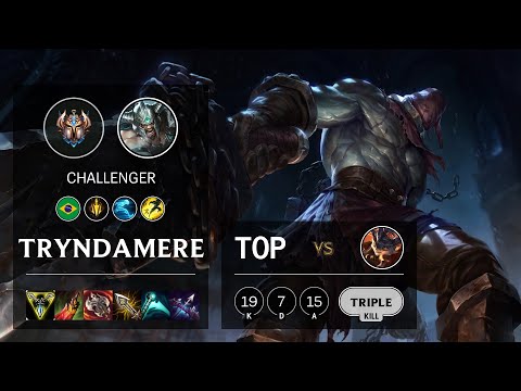 Tryndamere Top vs Rumble - BR Challenger Patch 10.14