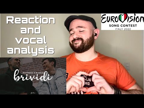 ITALY EUROVISION 2022 - Mahmood & Blanco - Brividi VOCAL COACH REACTION AND ANALYSIS