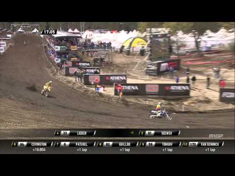 Julien Lieber and Jeremy Seewer battle MXGP of Patagonia Argentina 2015 - motocross