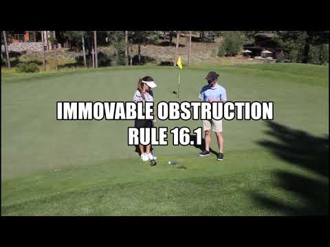 Ball on Sprinkler Head - Golf Rules