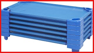 ECR4Kids-ELR-16114 Toddler Naptime Cot, Stackable Daycare Sleeping Cot for Kids, 40 L x 23 W
