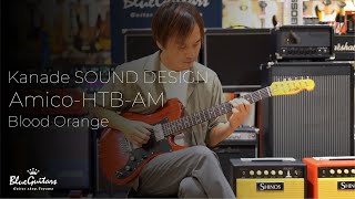 Video thumbnail for Blue Guitars - Kanade SOUND DESIGN / Amico-HTB-AM [Iodoform Black Installed] - Blood Orange by Blue Guitars