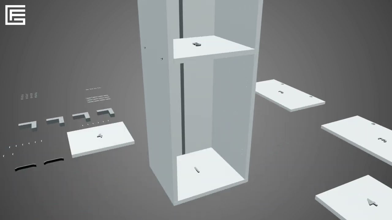 Mutfak Dolabı Çok Amaçlı Raflı Kapaklı Video