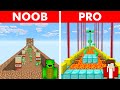 Minecraft NOOB Vs PRO PARKOUR BUILD CHALLENGE