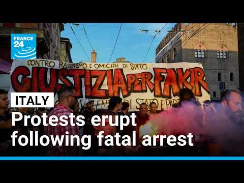 Protests erupt in Bologna after Moroccan man dies under police restraint