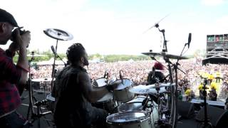 The Defiled @ Sonisphere 2014. Paul &#39;Needles&#39; White Drum Cam. SLEEPER