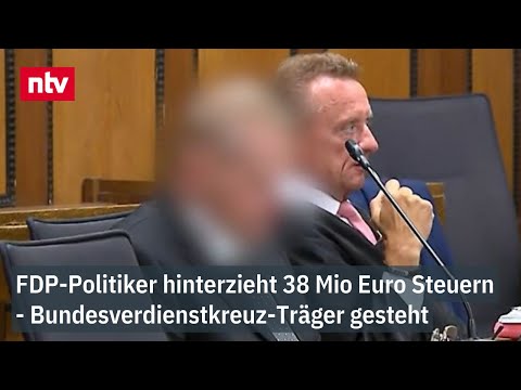 FDP-Politiker hat 38 Millionen Euro Steuern hinterzogen - Bundesverdienstkreuz-Träger gesteht