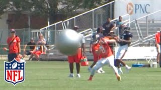 Bears throw Yoga Balls at their QBs during Training Camp | NFL by NFL