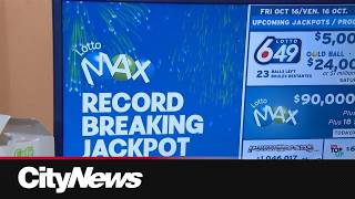 $90M Lotto Max jackpot, largest lottery prize in Canadian history up for grabs