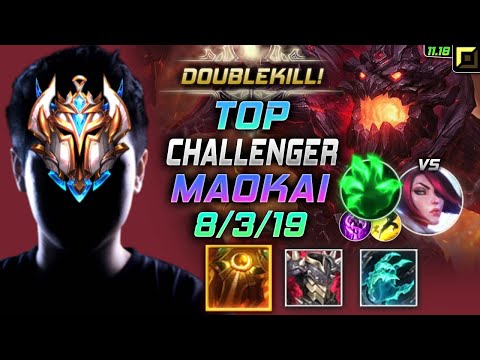 Challenger Maokai TOP vs Fiora - 챌린저 탑 마오카이 템트리 룬 태불방 착취 マオカイ Маокай 扭曲树精 茂凱 - LOL KR 11.18