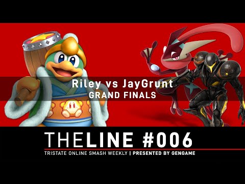 Riley (DDD) vs JayGrunt (Greninja & Samus) | The Line #004 Grand Finals