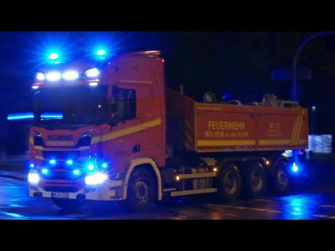 [DEICH droht zu BRECHEN!] GROẞEINSATZ in OBERHAUSEN - Einsatzfahrten