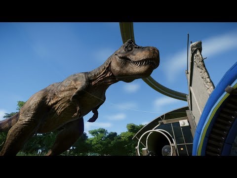 T-REX BREAKOUT, CARCHARODONTOSAURUS VS I-REX & INDORAPTOR |UPDATE 1.6 JURASSIC WORLD EVOLUTION