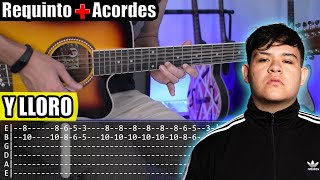 Y Lloro - Junior H - Requinto + Acordes | TABS | Tutorial Guitarra