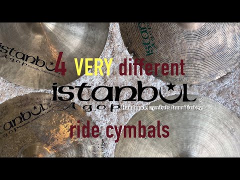 4 Istanbul Agop Cymbals' Comparison (Traditional, SE Jazz, Agop Signature) Part 1