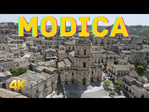ITALIA BELLA * MODICA (4K), Ragusa, Sicília, Sicília, Itália, drone