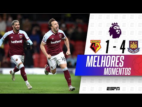 COM DIREITO A GOLAÇOS, WEST HAM GOLEIA O WATFORD NA PREMIER LEAGUE | Melhores Momentos