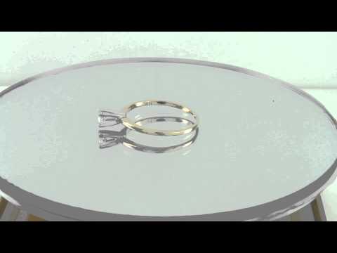 Estate 0.20CT Round Diamond 14k Yellow Gold Solitaire Engagement Ring Certified