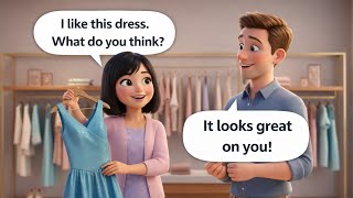 English Listening Practice | Shopping at a Store Story | Daily Use English (B1 Level)