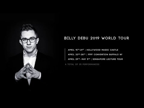 Billy DEBU Magicien Tournée Internationale 2019
