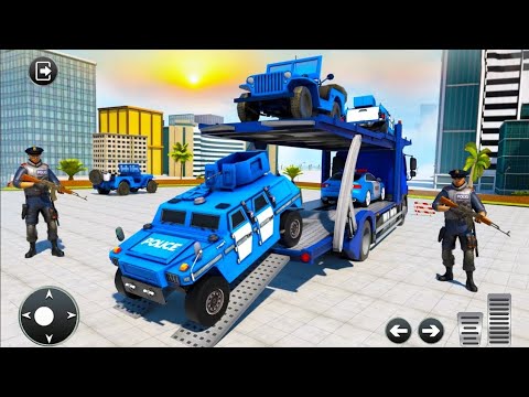 Grand Police Cargo Vehicles Simulator - Transporter Police Car Driver 3D - Android Gameplay