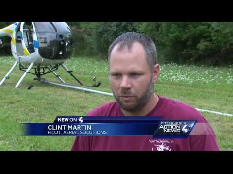 Aerial saw flies through Western Pa. cutting trees from above