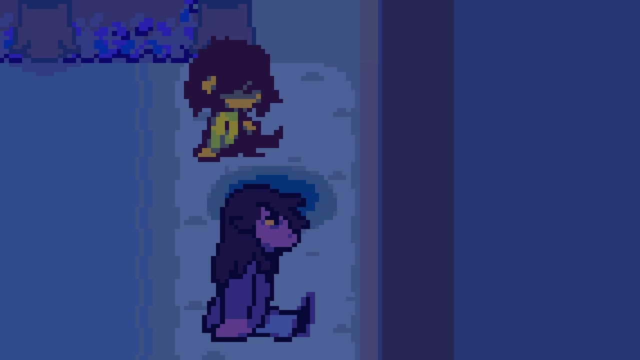 【deltarune】湖の畔でスージィを見つめるクリス【Chapter4】