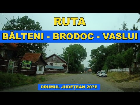 Drumul BALTENI - BRODOC - VASLUI video 4K