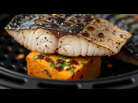 5 Minute Air Fryer Potato & Mackerel Dinner