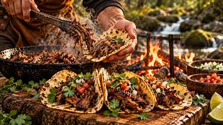 THE ULTIMATE BUSHCRAFT TACOS! 🌮🔥 Cooked in the Wild