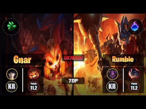 Doinb GNAR (Top) [Grasp of the Undying] VS RUMBLE - Master KR Patch 11.2