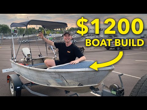 $1200 Budget Boat - COMPLETE BOAT BUILD - TRASH to TREASURE, entry-level fishing boat!
