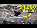 1200 Budget Boat COMPLETE BOAT BUILD TRASH To TREASURE Entry Level Fishing Boat