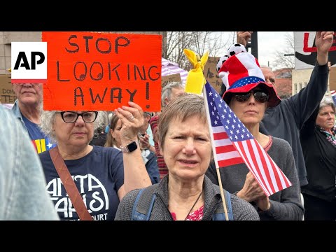 Video Thumbnail: Hundreds in North Carolina protest after ICE shooting in Minneapolis