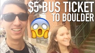 $5 BUS TO BOULDER! | TRAVEL VLOG