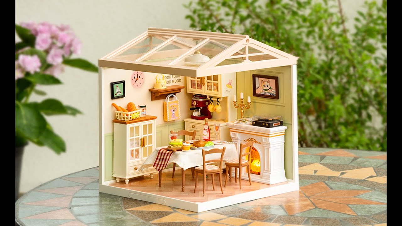 Miniatúrny domček RoboTime Útulná jedáleň