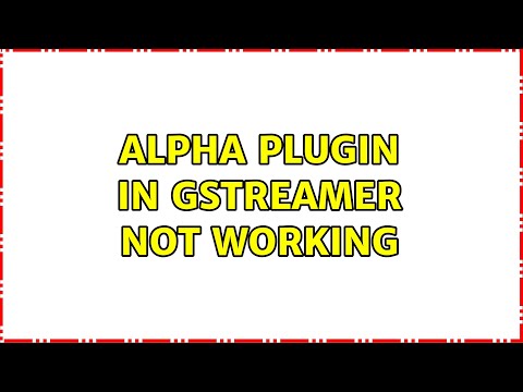 Alpha plugin in GStreamer not working